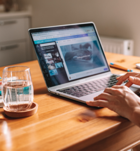 Small business team working remotely