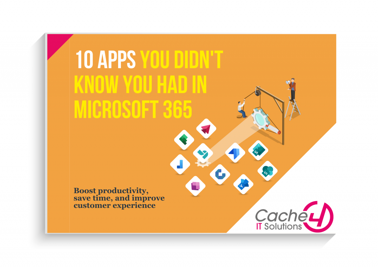 guide front cover showing Microsoft 365 app icons